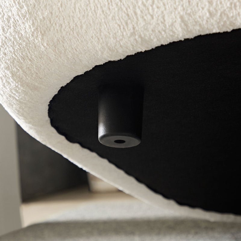 Modern Sectional pet - friendly Curved shape Sofa Couch boucle fabric off - white - BBTJOINT