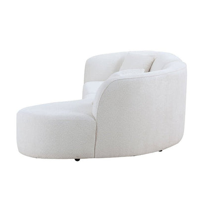 Luxury Modern boucle Upholstery Sectional Curved Sofa white - BBTJOINT