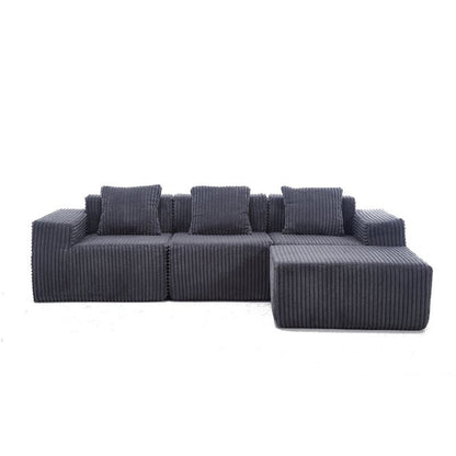 Modern Minimalist Modular Sectional Sofa dark grey - BBTJOINT